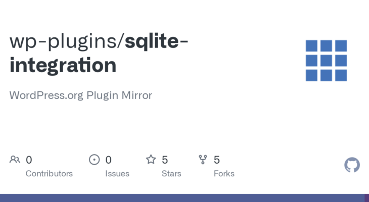Let’s make WordPress officially support SQLite Let’s make WordPress officially support SQLite