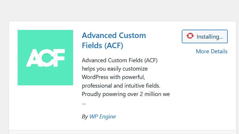 How to create a custom field in WordPress? 17 advanced-custom-field-plugin