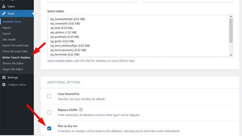 How to change the WP-Admin URL in WordPress? (2023) 34 change-URLs-using-better-search-replace-plugin