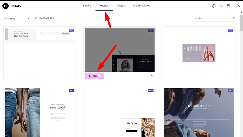 How to create a pop-up form in WordPress? (2023) 102 insert-pop-up-template