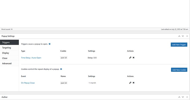 How to create a pop-up form in WordPress? (2023) 97 pop-up-triggering-in-wordpress-pages
