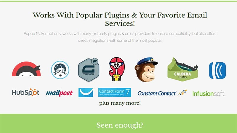 How to create a pop-up form in WordPress? (2023) 98 popup-maker-integrations