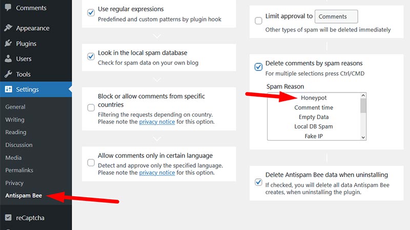 How to Stop Spam Comments on WordPress Posts? 17 honeypot-feature-to-stop-comments